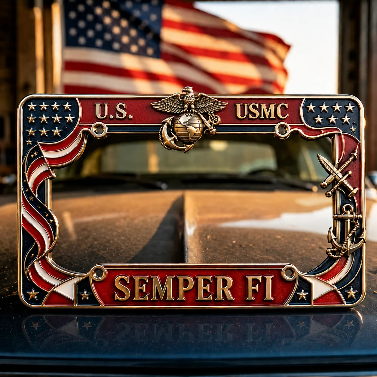 U.S. Marine Corps License Plate Frame