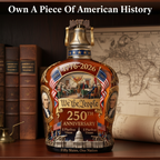 We The People 250 Whiskey Decanter - 250th Anniversary Liberty Bell Crystal Patriotic Bottle 1776-2026 Limited Edition