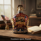 We The People 250 Whiskey Decanter - 250th Anniversary Liberty Bell Crystal Patriotic Bottle 1776-2026 Limited Edition