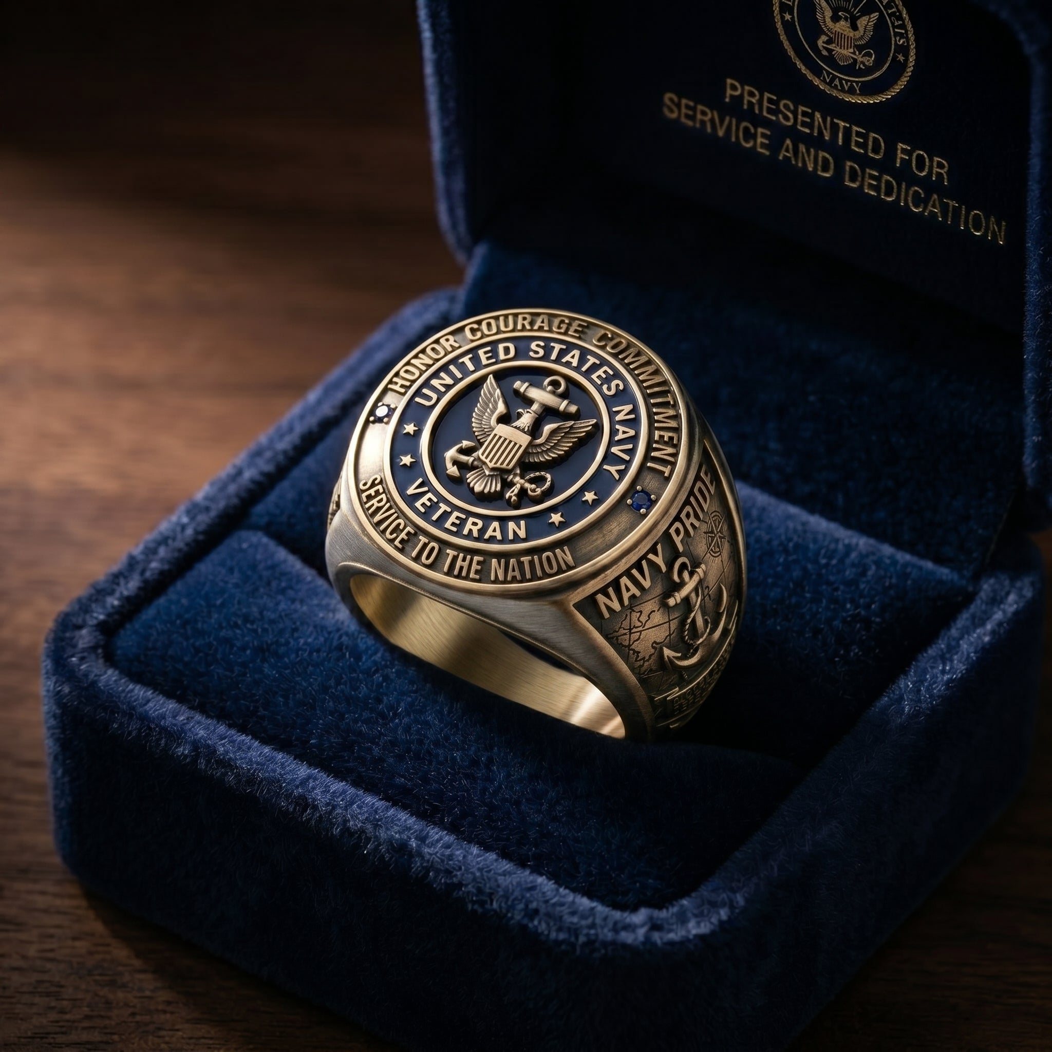 US Navy Veteran Ring