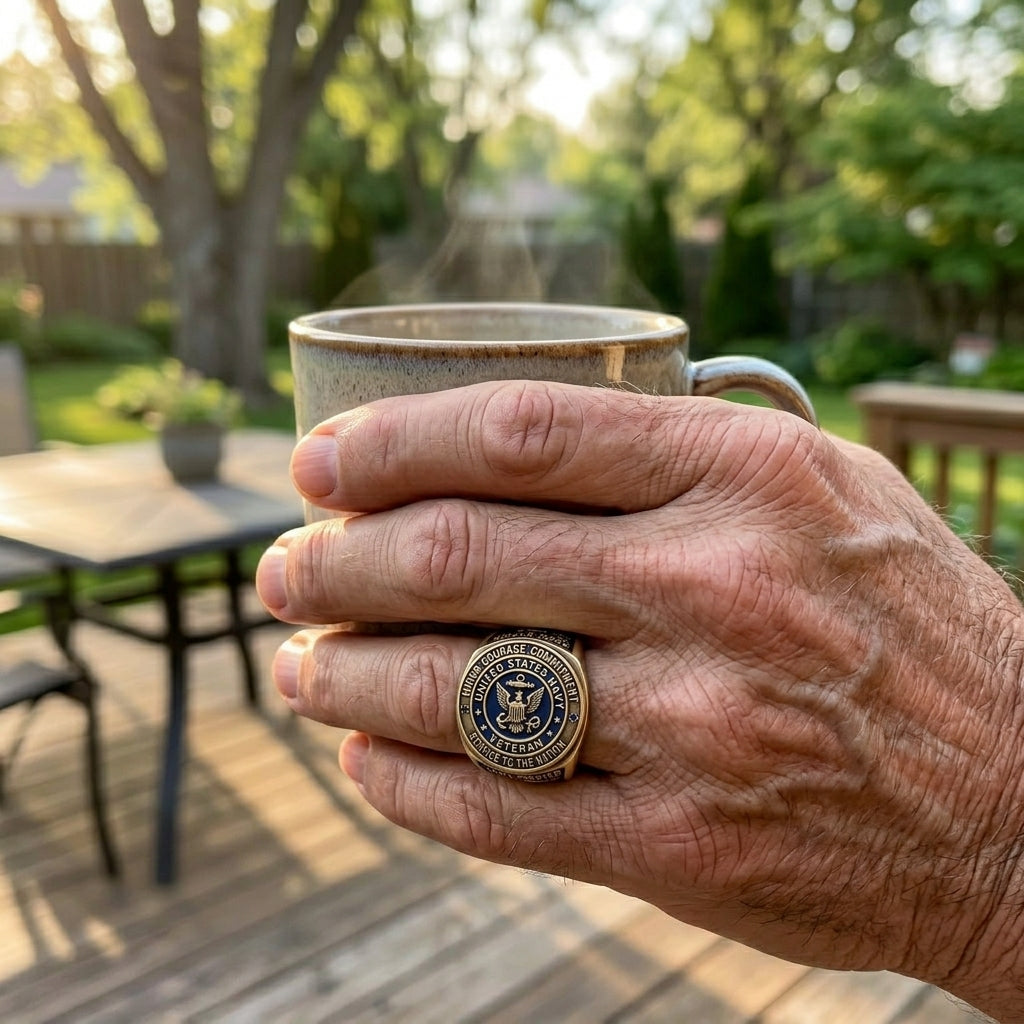 US Navy Veteran Ring