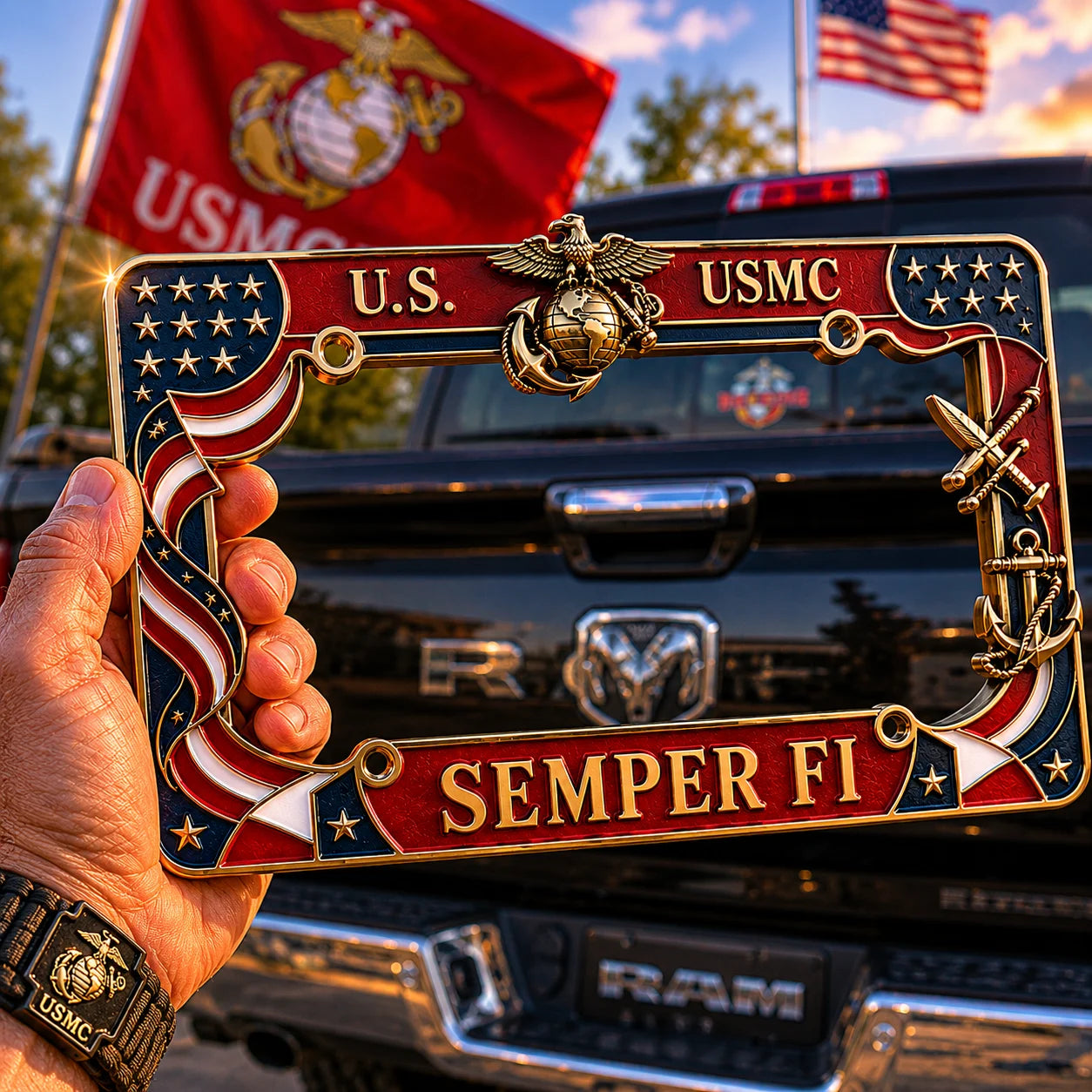 U.S. Marine Corps License Plate Frame