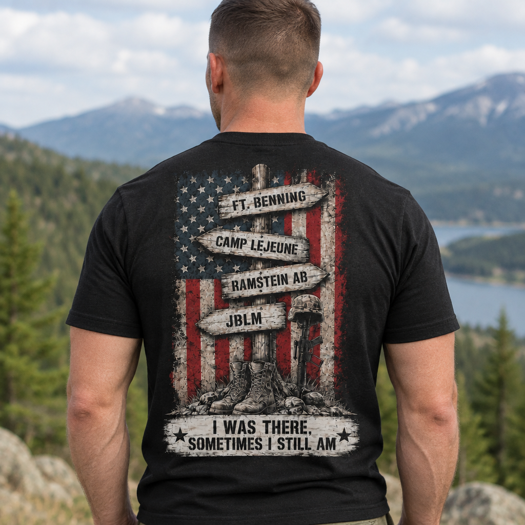 Custom Veteran World Tour T-Shirt – Personalized Name, Branch & Duty Stations