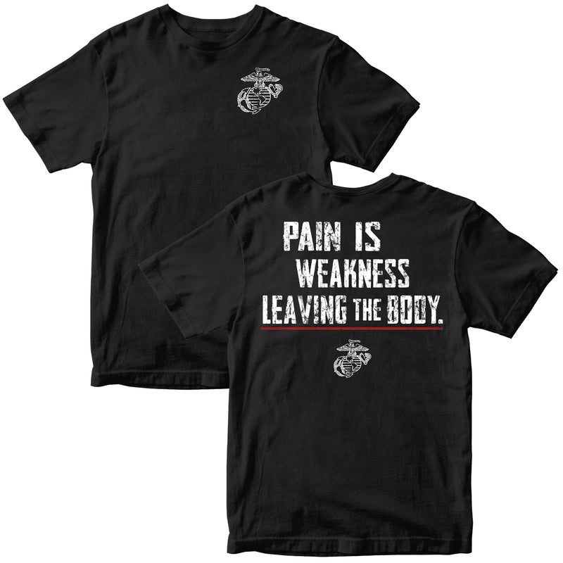 US Marine Corps Pain Is Weakness Leaving the Body T-Shirt