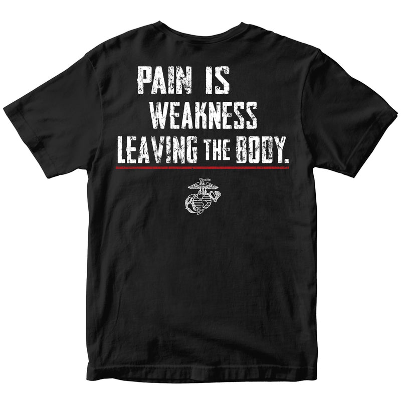 US Marine Corps Pain Is Weakness Leaving the Body T-Shirt
