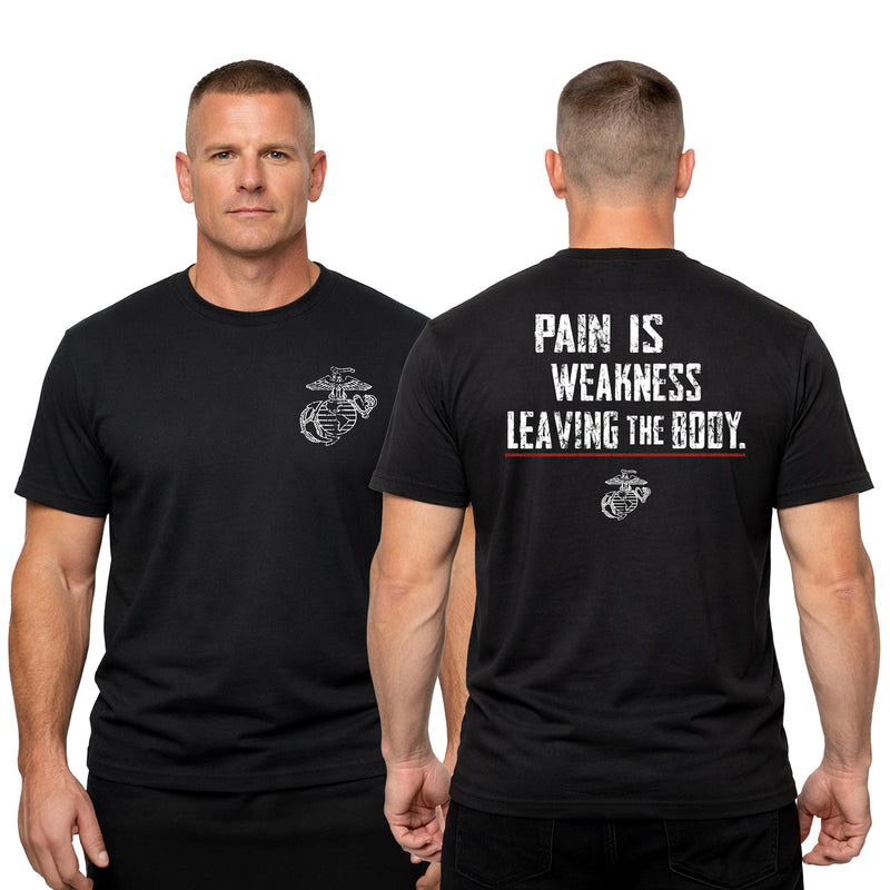 US Marine Corps Pain Is Weakness Leaving the Body T-Shirt