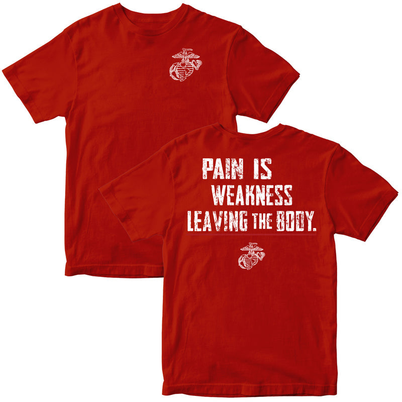 US Marine Corps Pain Is Weakness Leaving the Body T-Shirt