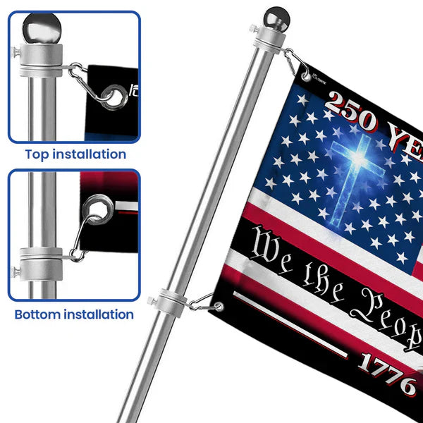 America 250th Anniversary Flag, Patriotic Eagle “We The People” 1776-2026 American Flag, 250 Years of Blessing USA Outdoor & Indoor Patriotic Banner