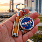 NASA Artemis II Commemorative Keychain – Return to the Moon Edition