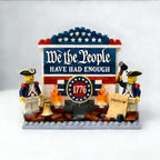 “We The People – Have Had Enough” 1776 Brick Building Set – Patriotic Display Model for Collectors and History Enthusiasts