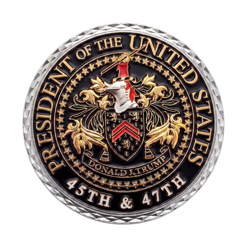 45th & 47th President Trump Challenge Coin (No Box)