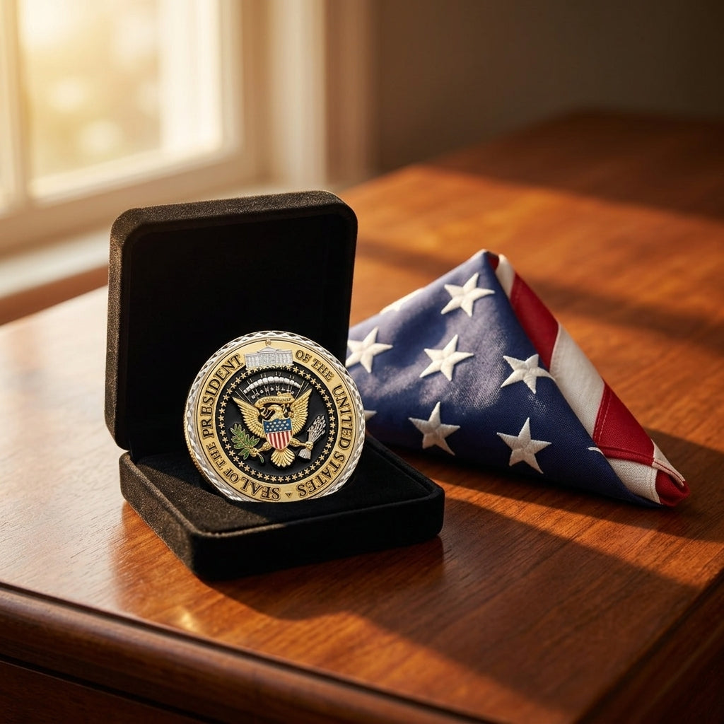 45th & 47th President Trump Challenge Coin (No Box)