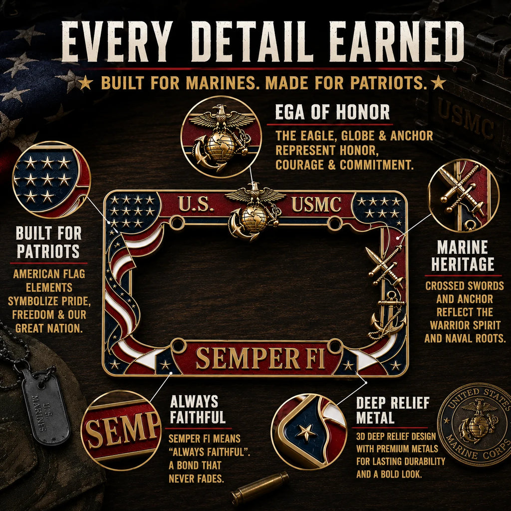 U.S. Marine Corps License Plate Frame