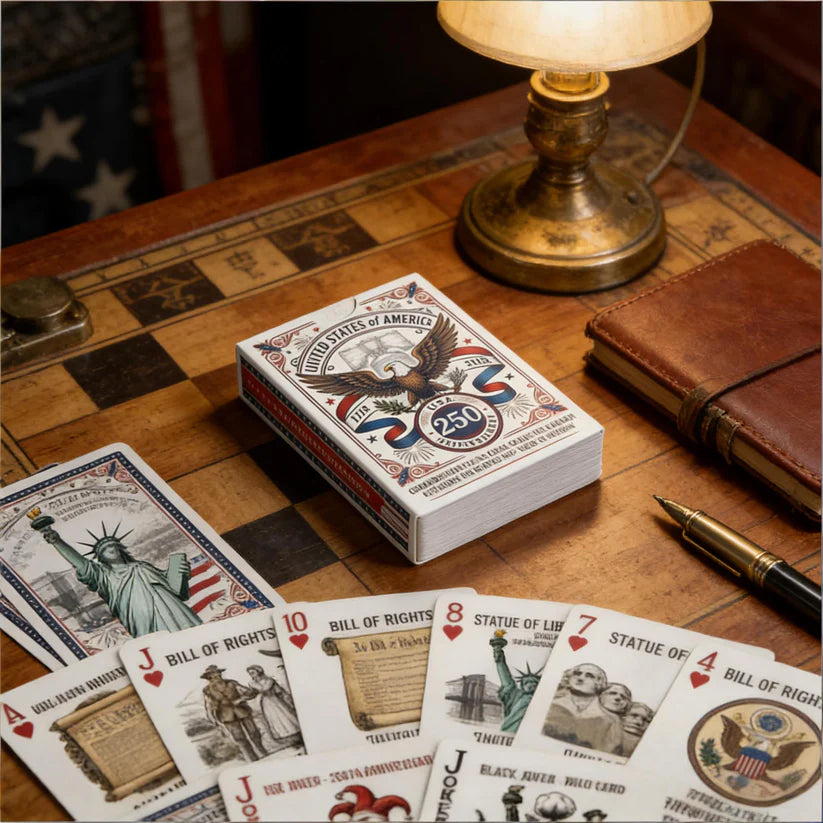 USA 250th Anniversary Commemorative Playing Cards, Limited Edition Patriotic Deck (1776–2026)