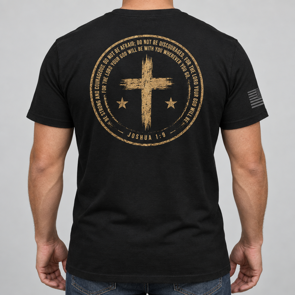Be Strong And Courageous - Joshua 1:9 Scripture T-Shirt