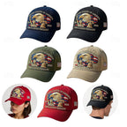 USA 250th Anniversary Patriotic Hat - Bald Eagle, Liberty Bell & Statue Embroidered Cap