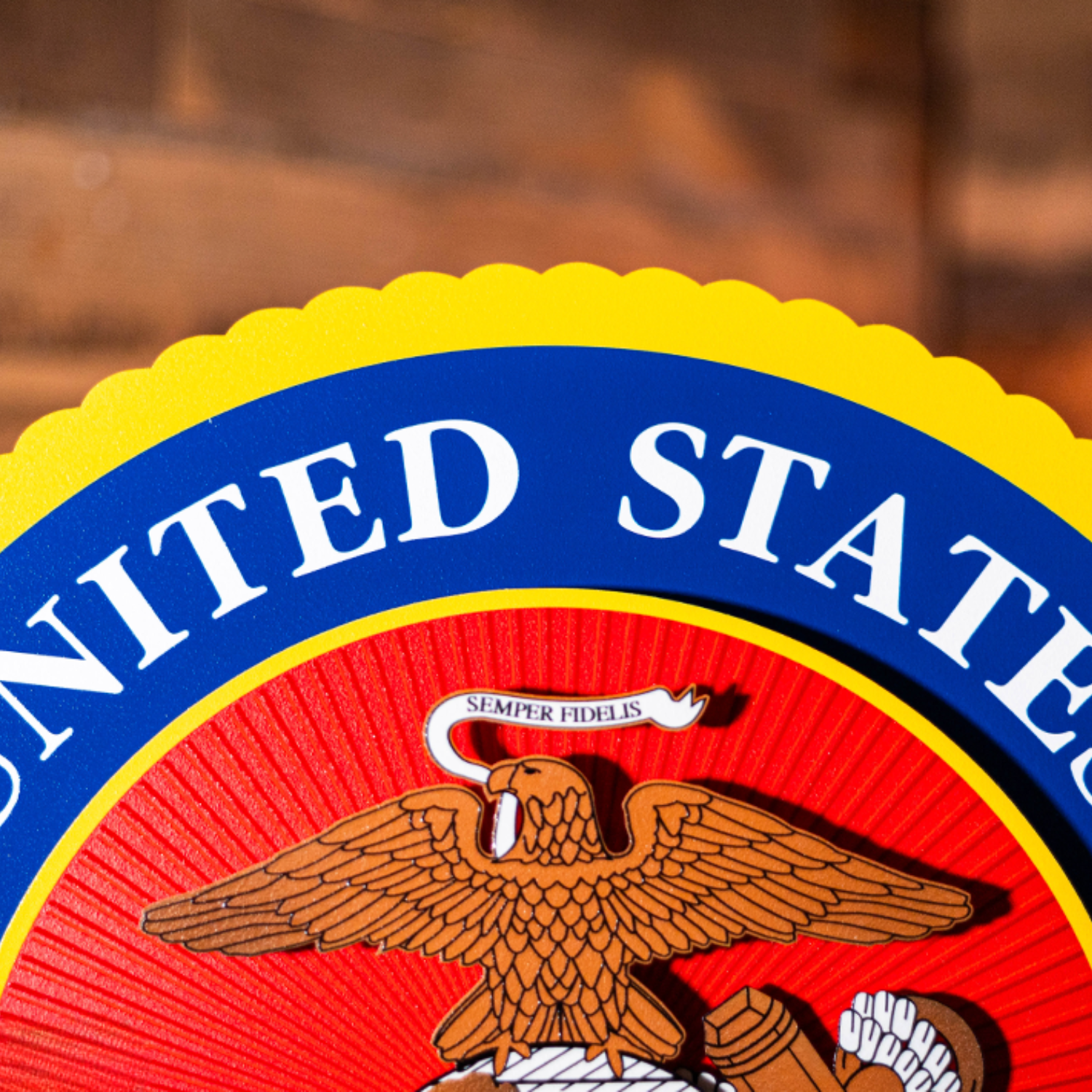 US Marine Corps Wooden Wall Plaque