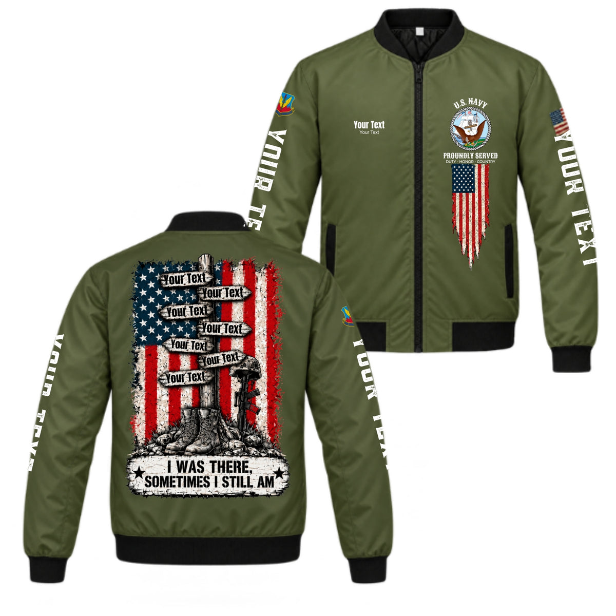Custom Veteran Polo T-Shirt, Personalized Name, Rank, Branch & Duty Stations