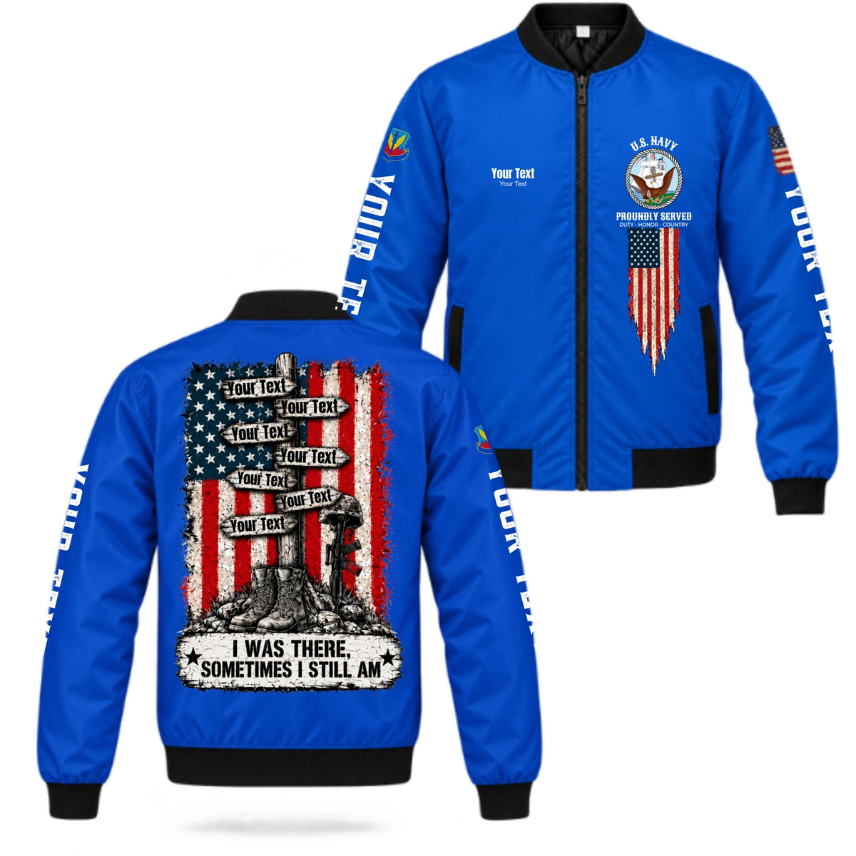 Custom Veteran Polo T-Shirt, Personalized Name, Rank, Branch & Duty Stations