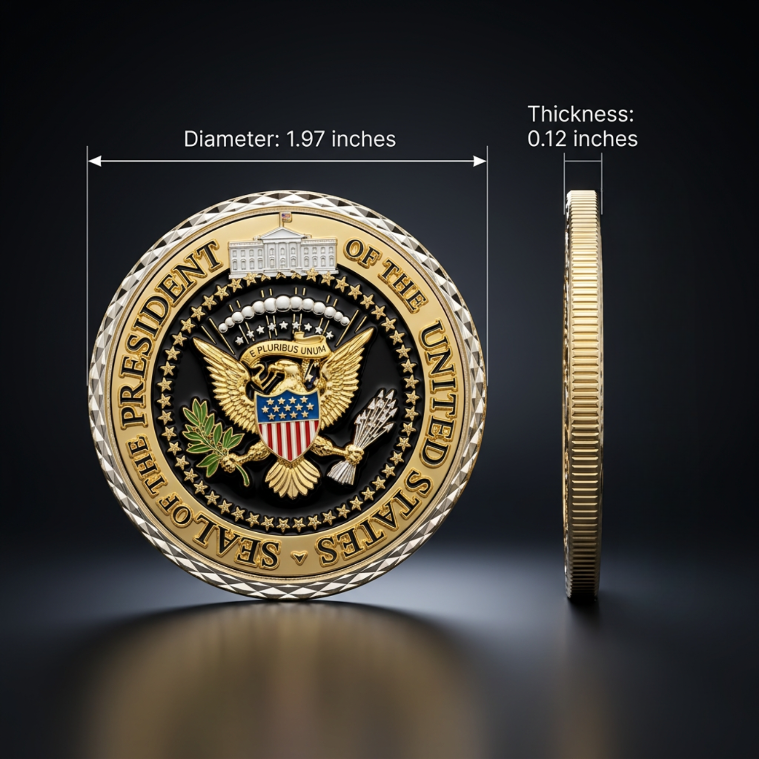 45th & 47th President Trump Challenge Coin