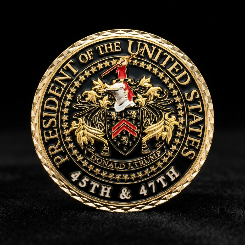45th & 47th President Trump Challenge Coin