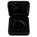 Premium Black Velvet Presentation Box for Coin